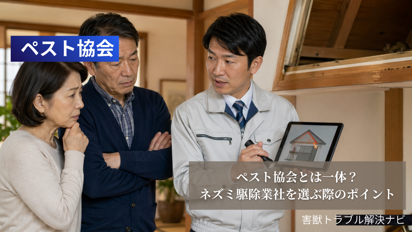 ペストコントロール協会に登録しているネズミ駆除業社の特徴