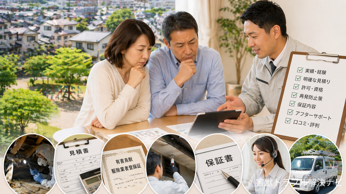 練馬区の害獣駆除見積もりイメージ