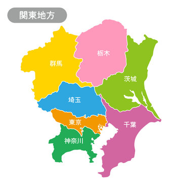 関東地方の地図