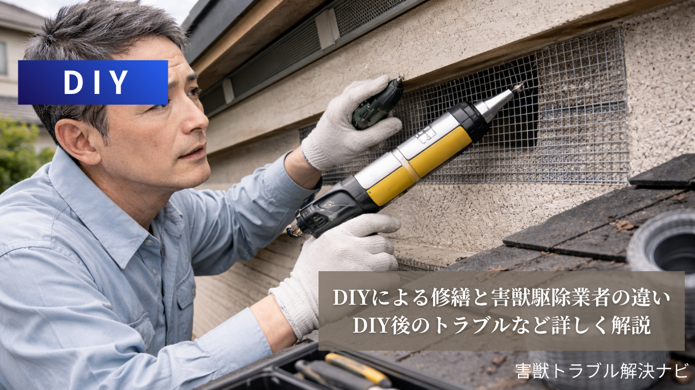 DIYで自宅の侵入口を封鎖するイメージ